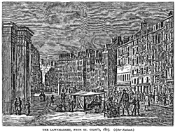THE LAWNMARKET, FROM ST. GILES’S, 1825.