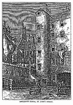 SMOLLETT’S HOUSE, ST. JOHN’S STREET.