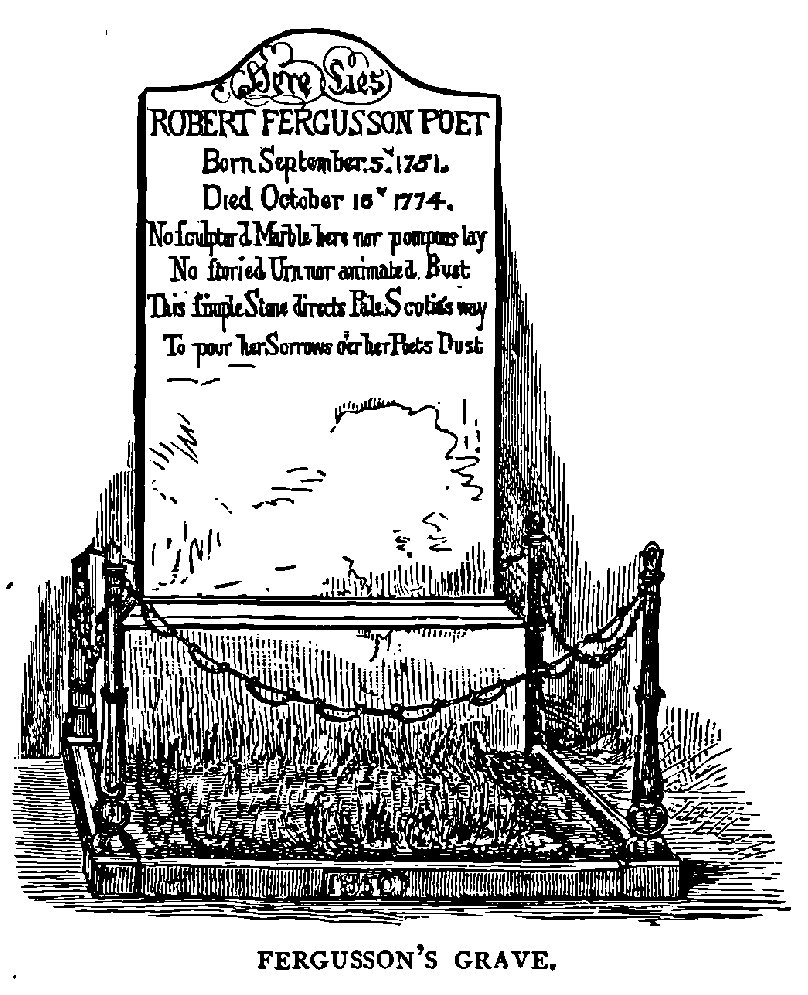FERGUSSON’S GRAVE.

HERE LIES ROBERT FERGUSSON.