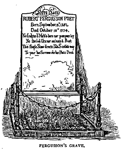 FERGUSSON’S GRAVE.

HERE LIES ROBERT FERGUSSON.