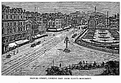 PRINCES STREET, LOOKING EAST FROM SCOTT’S MONUMENT.