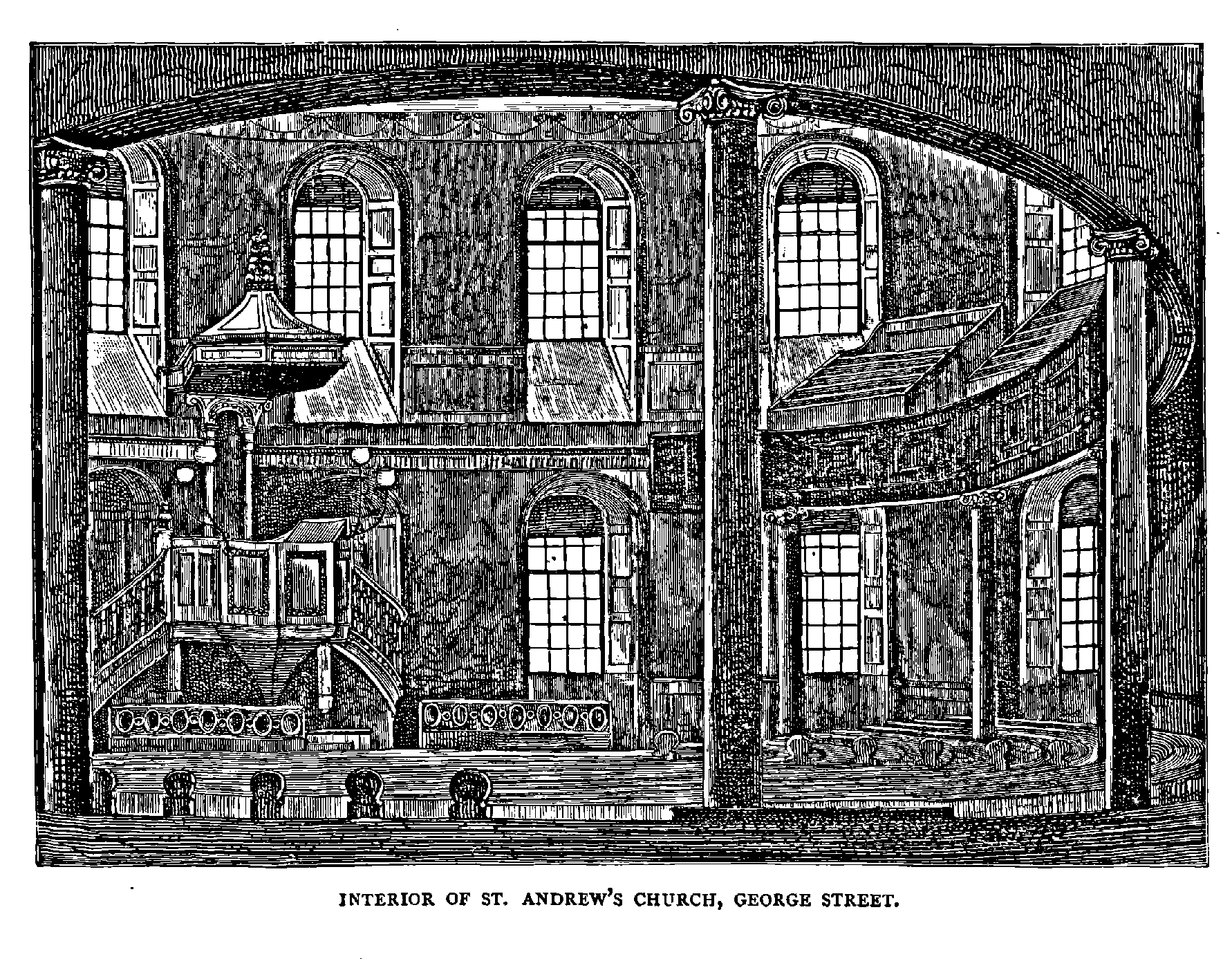 INTERIOR OF ST. ANDREW’S CHURCH, GEORGE STREET.