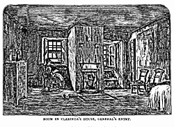 ROOM IN CLARINDA’S HOUSE, GENERAL’S ENTRY.