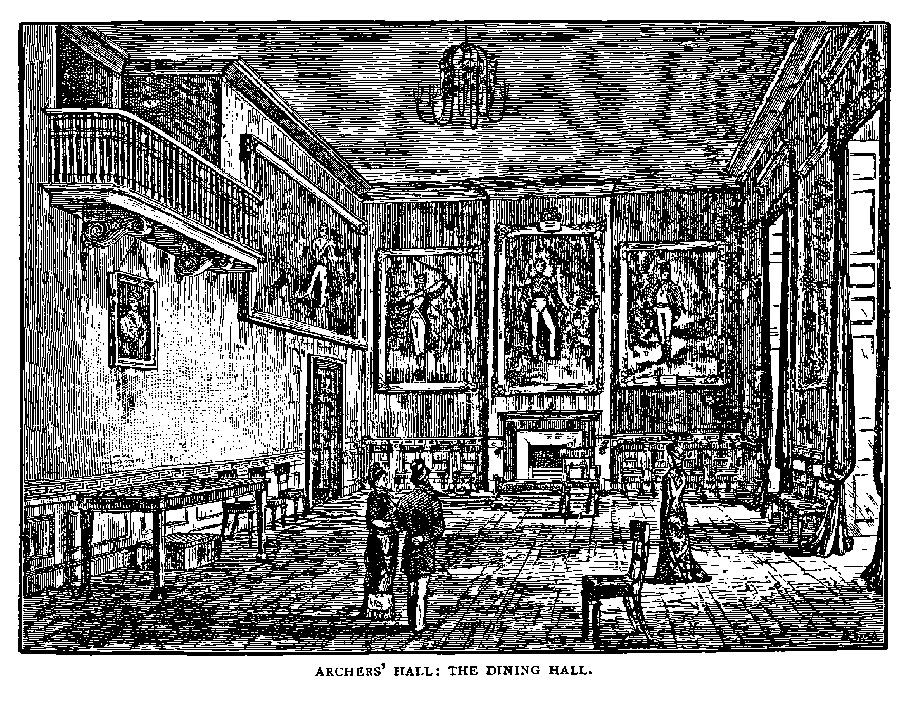 ARCHERS’ HALL: THE DINING HALL.