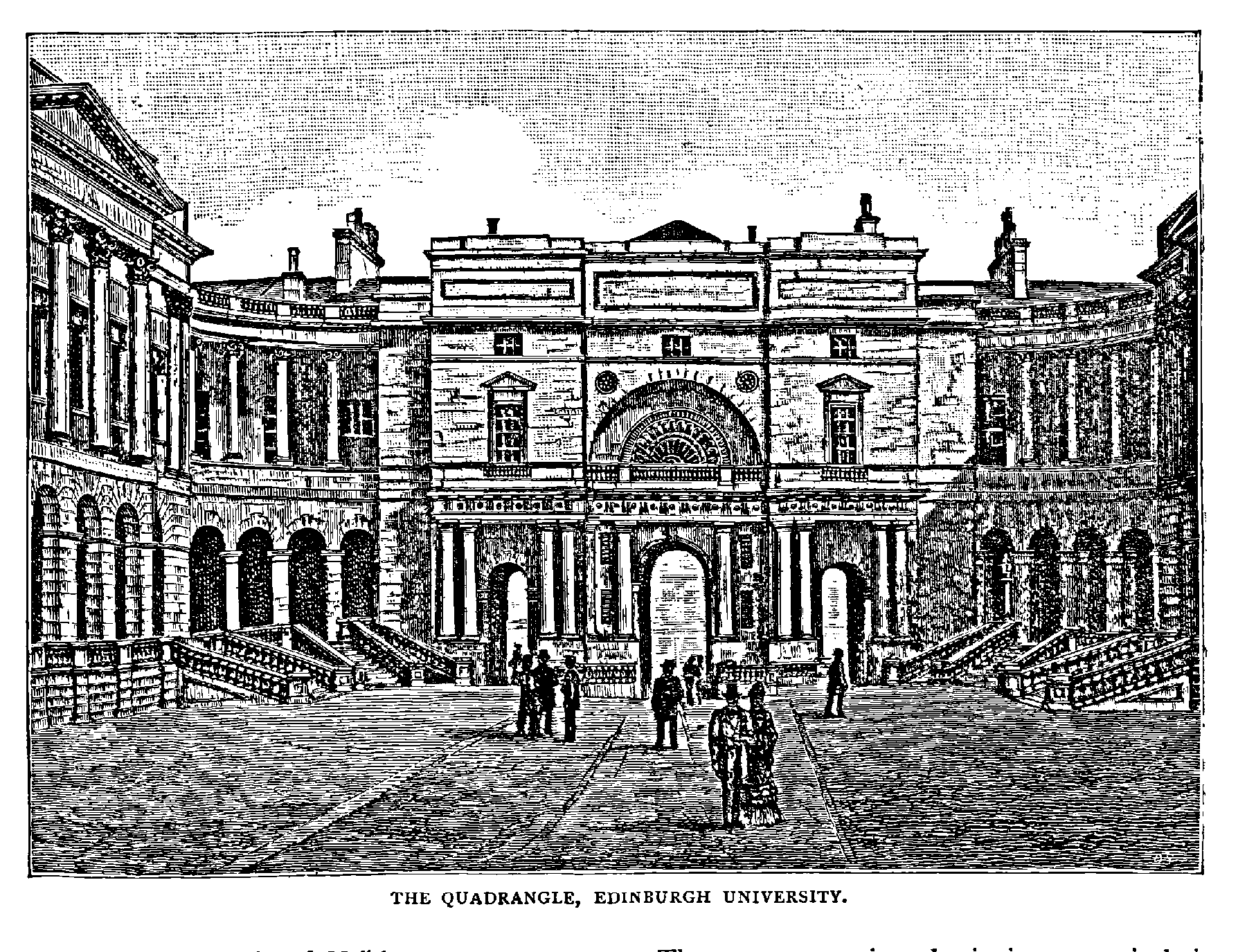 
THE QUADRANGLE, EDINBURGH UNIVERSITY.