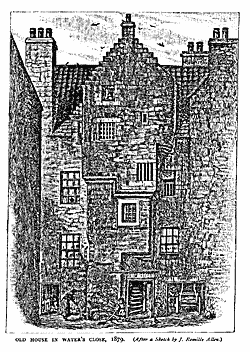 OLD HOUSE IN WATER’S CLOSE, 1879. 