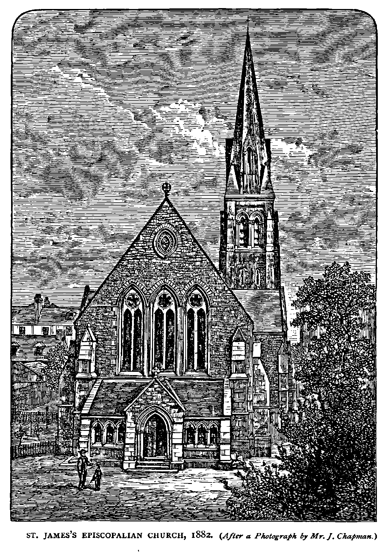 ST. JAMES’S EPISCOPALIAN CHURCH, 1882.