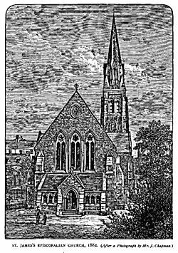ST. JAMES’S EPISCOPALIAN CHURCH, 1882.