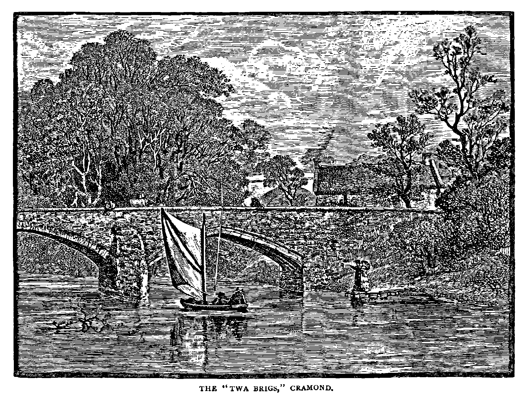 THE “TWA BRIGS,” CRAMOND.
